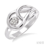 1/50 Ctw Single Cut Diamond Fashion Ring in Sterling Silver