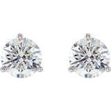 14K White Gold 2 CTW Natural Diamond Stud Earrings