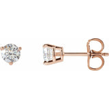 14K Rose Gold 1/2 CTW Natural Diamond Earrings