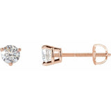 14K Rose Gold 1/2 CTW Lab-Grown Diamond  Earrings
