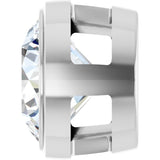 14K White Gold 1 CT Natural Diamond Slide Pendant