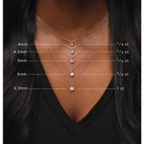 14K Yellow Gold 2 CT Natural Diamond 18" Necklace