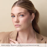 14K Rose Gold Natural Peridot Earring