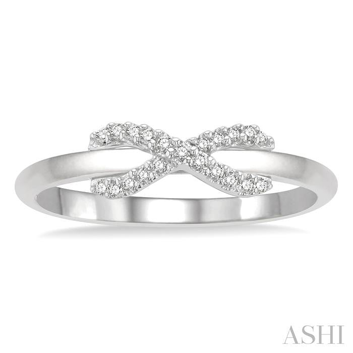 Infinity Cross Petite Diamond Fashion Ring