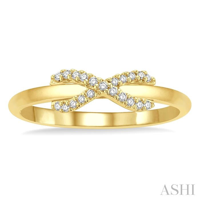 Infinity Cross Petite Diamond Fashion Ring