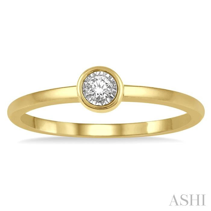 Stackable Round Shape Diamond Promise Ring