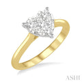 Heart Shape Lovebright Essential Diamond Engagement Ring