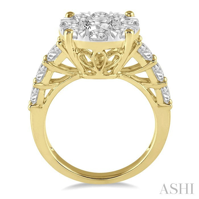 Round Shape Lovebright Essential Diamond Engagement Ring