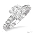 Round Shape Lovebright Essential Diamond Engagement Ring