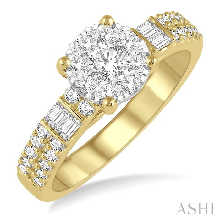 Round Shape Lovebright Diamond Engagement