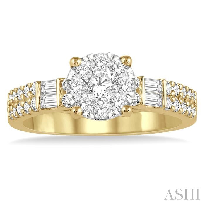 Round Shape Lovebright Diamond Engagement