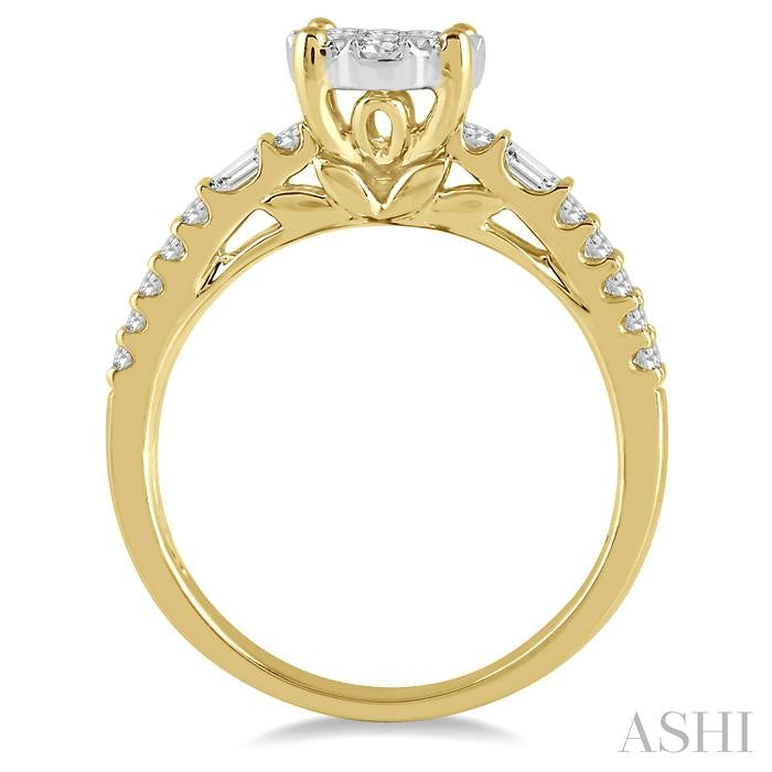 Round Shape Lovebright Diamond Engagement