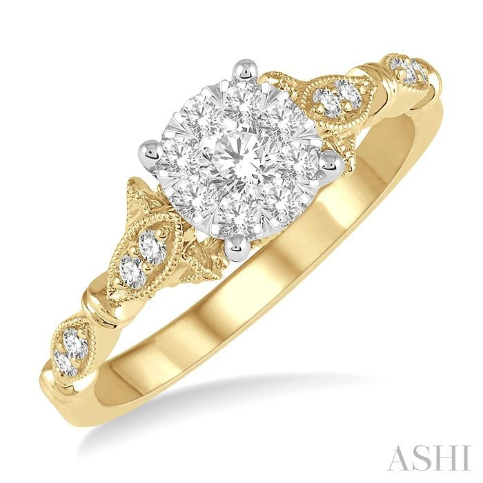 Round Shape Lovebright Diamond Ring