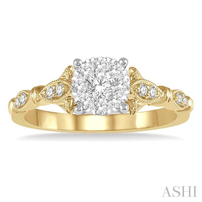 Round Shape Lovebright Diamond Ring