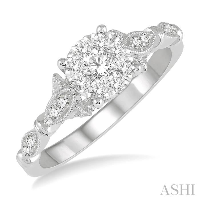 Round Shape Lovebright Diamond Ring