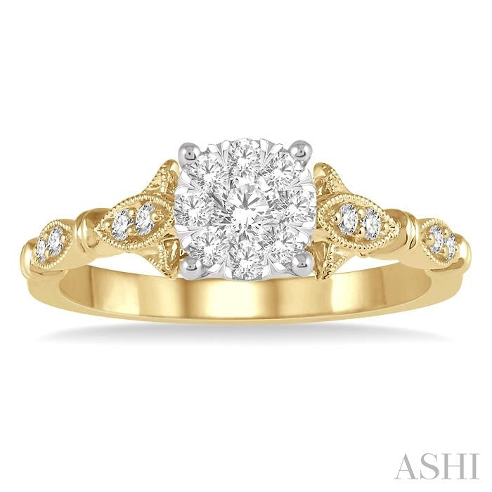 Round Shape Lovebright Diamond Ring
