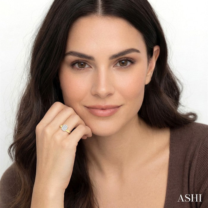 Oval Shape Lovebright Diamond Ring