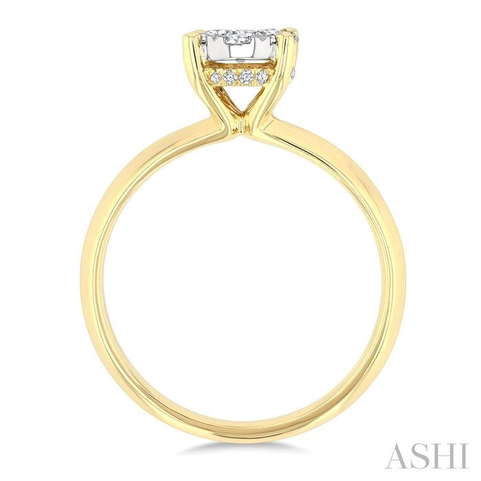 Oval Shape Lovebright Diamond Ring