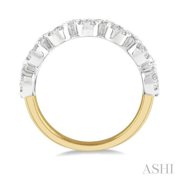 Round Shape 7 Stone Lovebright Essential Diamond Wedding Band
