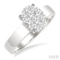 Oval Shape Lovebright Diamond Ring