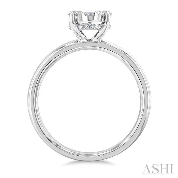 Oval Shape Lovebright Diamond Ring