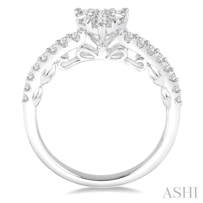 Heart Shape Lovebright Essential Diamond Engagement Ring