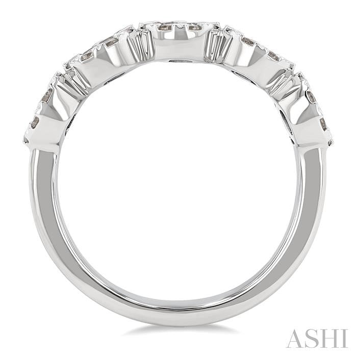 Round Shape 5 Stone Lovebright Essential Diamond Wedding Band