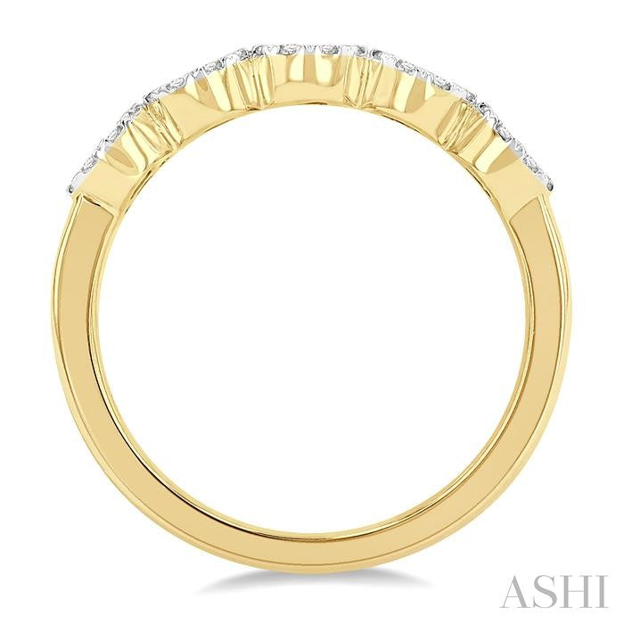Round Shape 5 Stone Lovebright Essential Diamond Wedding Band
