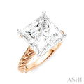 Princess Shape Semi-Mount Diamond Engagement Ring