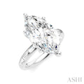 Marquise Shape Semi-Mount Diamond Engagement Ring