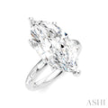 Marquise Shape Semi-Mount Diamond Engagement Ring