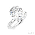 Oval Shape Semi-Mount Diamond Engagement Ring