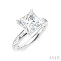 Princess Shape Semi-Mount Diamond Engagement Ring