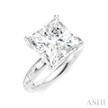 Princess Shape Semi-Mount Diamond Engagement Ring