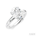Pear Shape Semi-Mount Diamond Engagement Ring