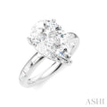 Pear Shape Semi-Mount Diamond Engagement Ring