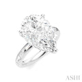 Pear Shape Semi-Mount Diamond Engagement Ring