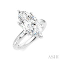 Marquise Shape Semi-Mount Diamond Engagement Ring