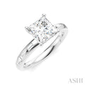 Princess Shape Semi-Mount Diamond Engagement Ring
