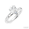 Pear Shape Semi-Mount Diamond Engagement Ring