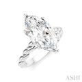 Marquise Shape Semi-Mount Diamond Engagement Ring
