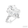 Pear Shape Semi-Mount Diamond Engagement Ring