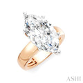 Marquise Shape Semi-Mount Diamond Engagement Ring