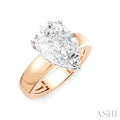 Pear Shape Semi-Mount Diamond Engagement Ring