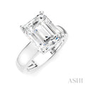 Emerald Shape Semi-Mount Diamond Engagement Ring
