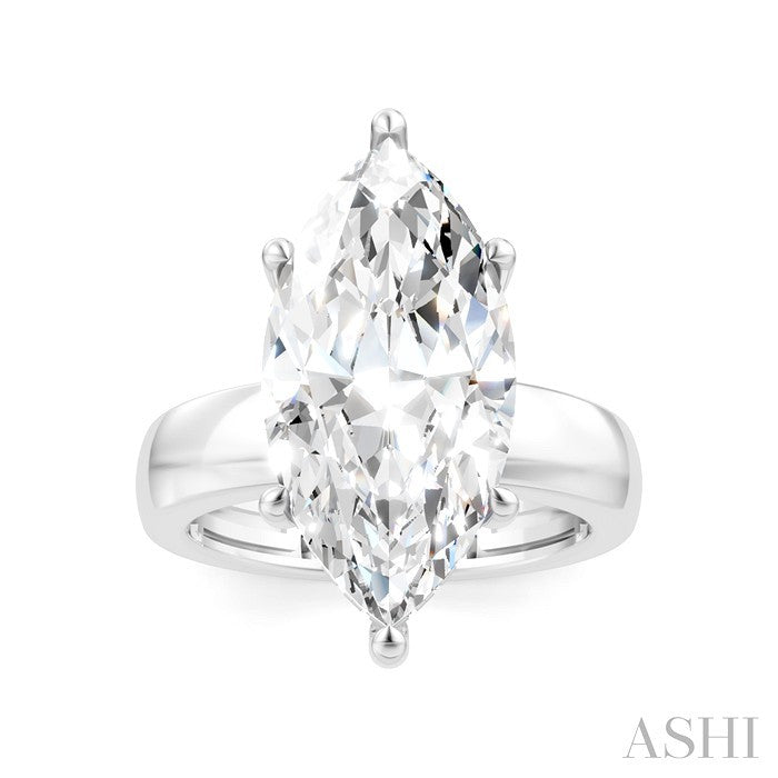 Marquise Shape Semi-Mount Diamond Engagement Ring