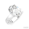 Oval Shape Semi-Mount Diamond Engagement Ring