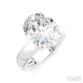 Oval Shape Semi-Mount Diamond Engagement Ring