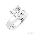 Princess Shape Semi-Mount Diamond Engagement Ring