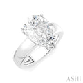 Pear Shape Semi-Mount Diamond Engagement Ring